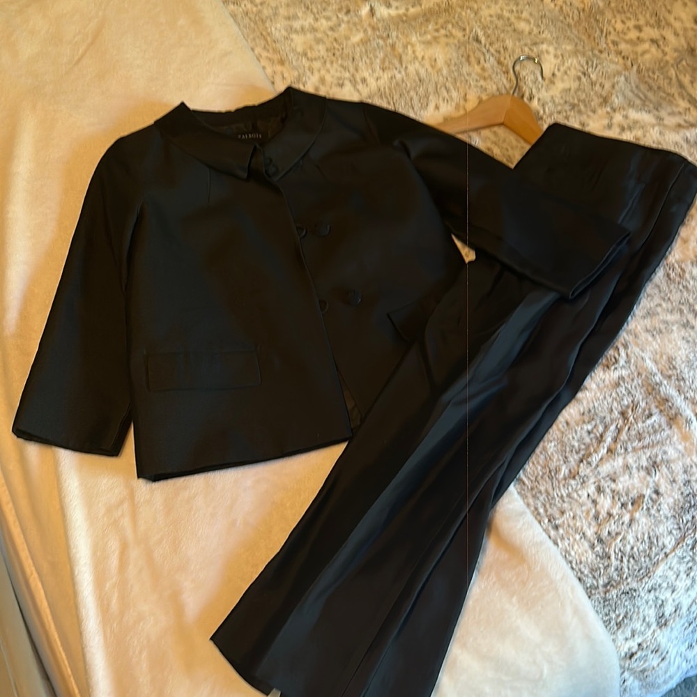 Talbots Silk Suit Set Small Doris Day Retro